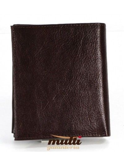  POJEMNY portfel MĘSKI PUCCINI P-1698 SKÓRA brązowy